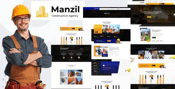 Manzil | Construction and Building  HubSpot Theme