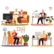 Old People Play Video Game - GraphicRiver Item for Sale