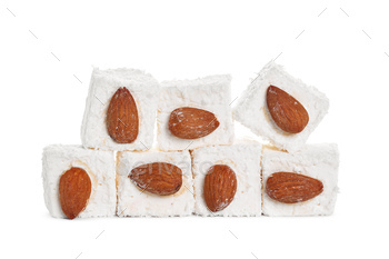 Tasty Turkish delight isolated on white. creative photo / Photodune, Misc