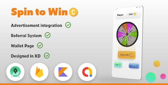 Spin To Win & Earn With Admob Integrated (Kotlin)