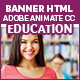 Education Banners HTML5 - 7 Sizes (Animate CC) - CodeCanyon Item for Sale