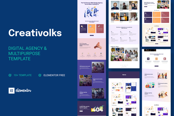 Creativolks - Creative & Business Agency Elementor Template Kit
