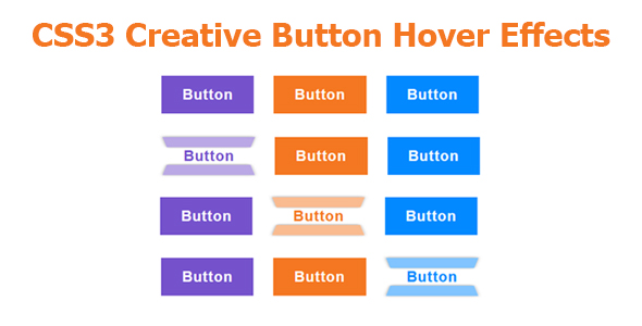 CSS3 Creative Button Hover Effects