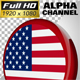 USA American Round Flag Video Animation - VideoHive Item for Sale