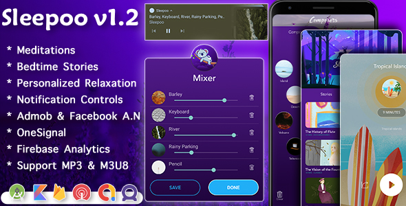 Sleepoo : Sleep Stories, Calm Anxiety & Stress