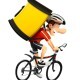 Deliveryman at Bicycle. - GraphicRiver Item for Sale