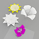 Origami Flower - 3DOcean Item for Sale