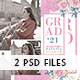 2 PSD Graduation Invitation Card - GraphicRiver Item for Sale