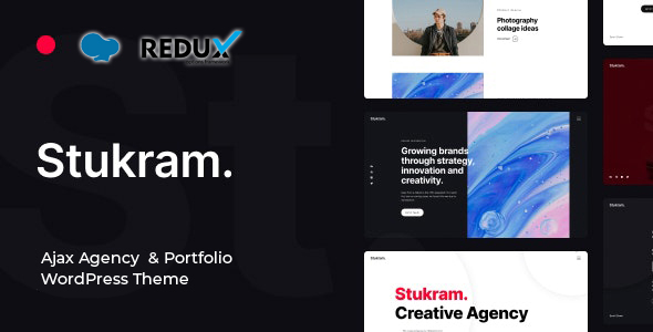 Тема WordPress Stukram - Portfolio WordPress Theme