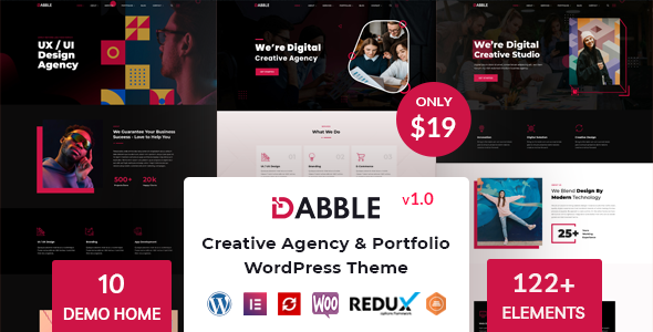 Тема WordPress Dabble - Creative Agency & Portfolio WordPress Theme