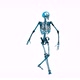 Blue Skeleton Walking - VideoHive Item for Sale