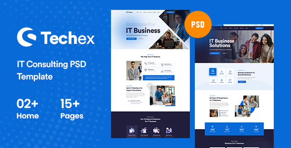 Techex - Information & Technology PSD Template