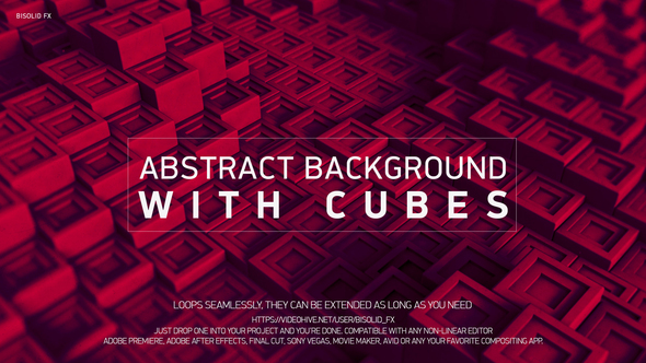 Abstract Background With Cubes