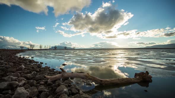 Timelapse of Provo Boat Harbor at Sunset