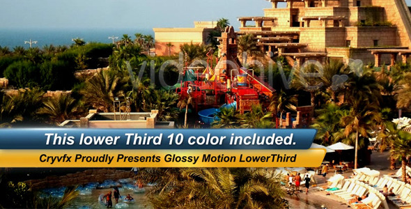 Glossy Motion Lower Third alt