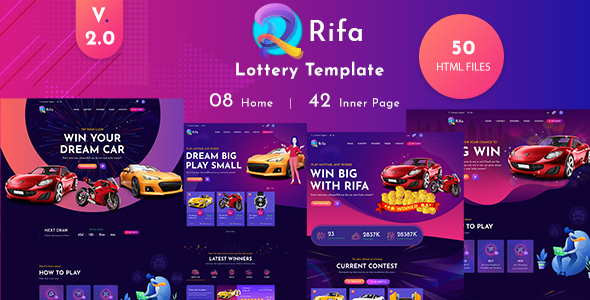 Rifa - Online Lotto & Lottery HTML Template