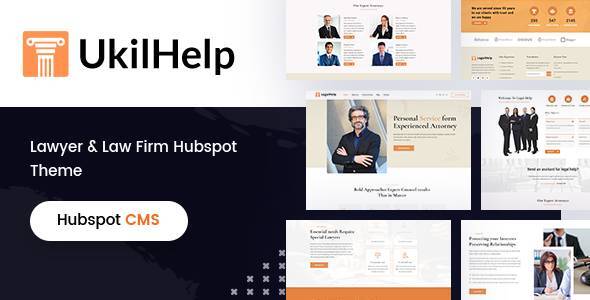 Ukilhelp - Lawyer and Law  HubSpot Theme