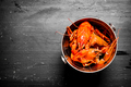 Boiled crawfish in a metal bucket. - PhotoDune Item for Sale