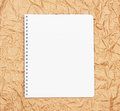 Notebook on rumpled paper. - PhotoDune Item for Sale