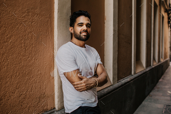 Happy Traveler male discover a big europe city, travel and active lifestyle concept. / Photodune, Misc
