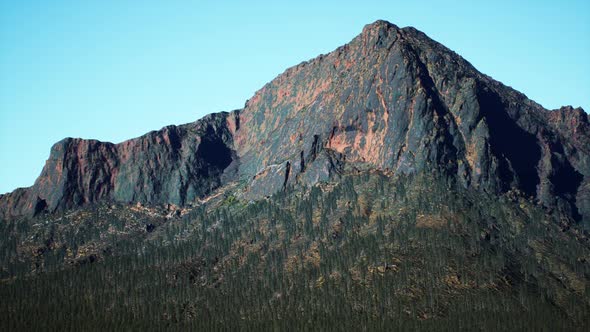 Aerial Rocky Mountains Landscape Panorama