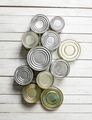 Tin cans with food. - PhotoDune Item for Sale