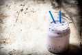 Blueberry smoothies. On old rustic background. - PhotoDune Item for Sale