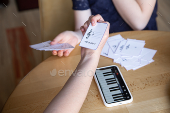  the piano app on your phone and educational flashcards.