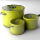 Green Pots - 3DOcean Item for Sale