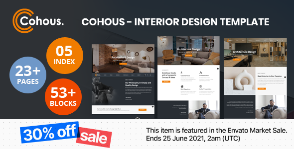 Cohous - Interior Design Template
