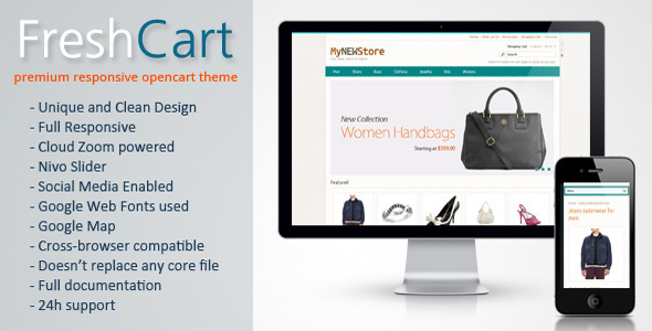 FreshCart - Responsive Fashion OpenCart Szablon