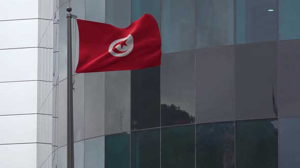 Tunisia Flag Background 2K