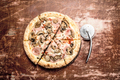 Mushroom pizza with ham. - PhotoDune Item for Sale