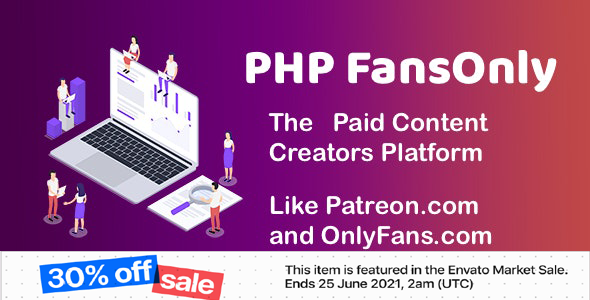 PHP FansOnly Patrons - Paid Content Creators Platform