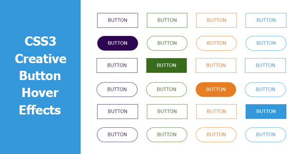 CSS3 Creative Button Hover Effects