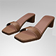 Paneled Square-Toe Block-Heel Sandals 01 - 3DOcean Item for Sale
