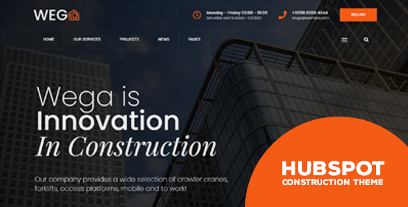 Wega - Construction HubSpot Theme