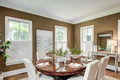 Spacious dining room interior with tasteful furniture. - PhotoDune Item for Sale