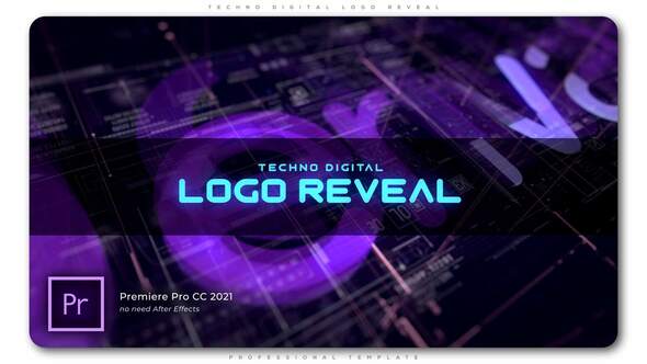 Techno Digital Logo Reveal