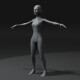 Girl Kid Body Base Mesh 3D Model 20k Polygons - 3DOcean Item for Sale