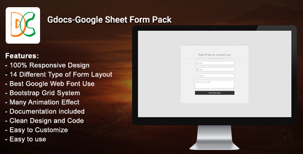 Gdocs - Google Sheet Form Pack