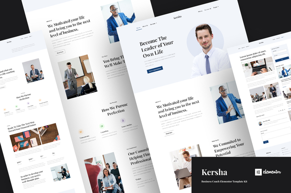 Kersha - Business Coach Elementor Template Kit