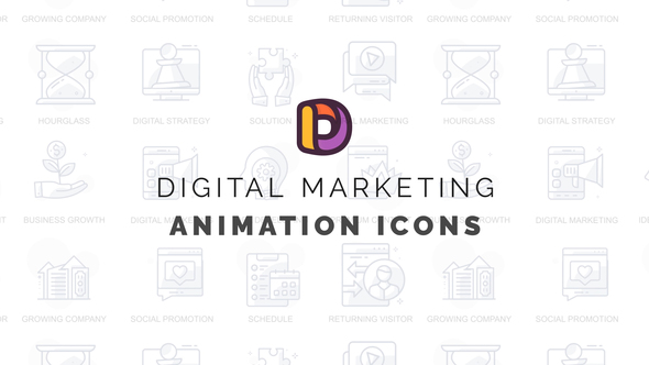 Digital marketing 2 - Animation Icons