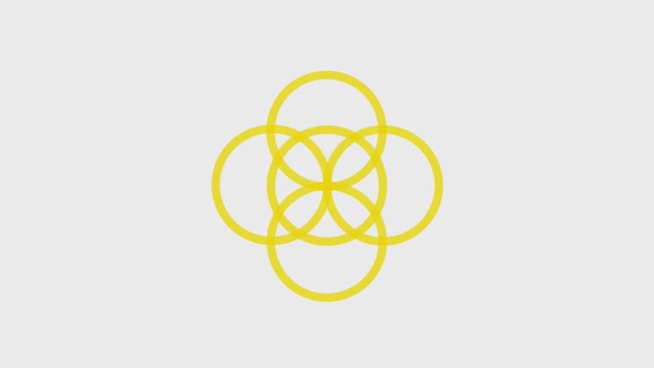 Abstract Yellow Intro Logo Opener Animation
