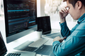 Software developers headache with code analysis in the office. - PhotoDune Item for Sale