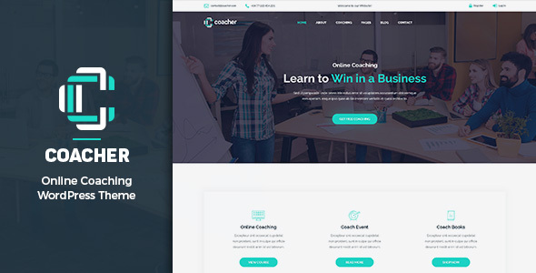 Coacher - Trainers & Life Coaching WordPress Theme + RTL