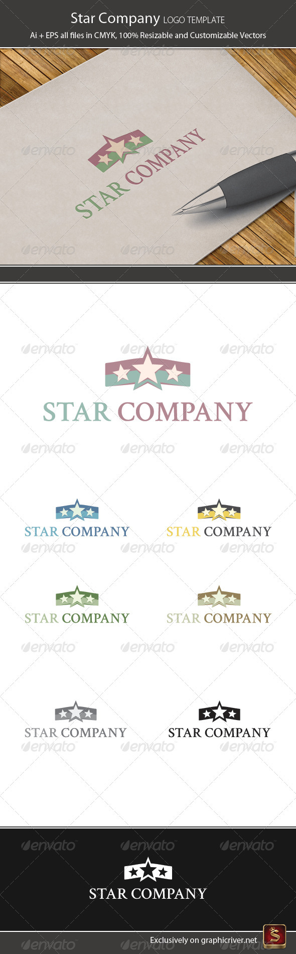 Star Company Logo Template