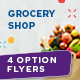 Grocery Shop Flyers – 4 Options - GraphicRiver Item for Sale