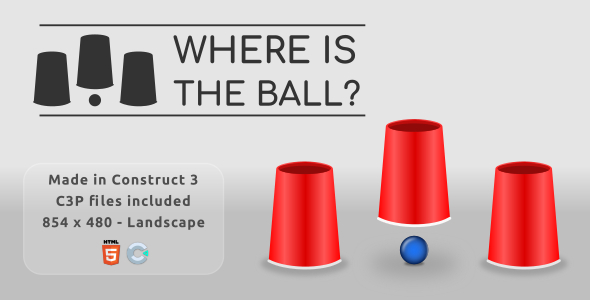 Where is the ball? - HTML5 Casual game