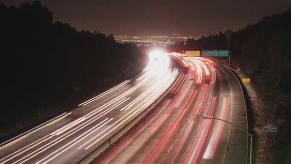 Traffic On The 405 In Los Angeles Time Lapse